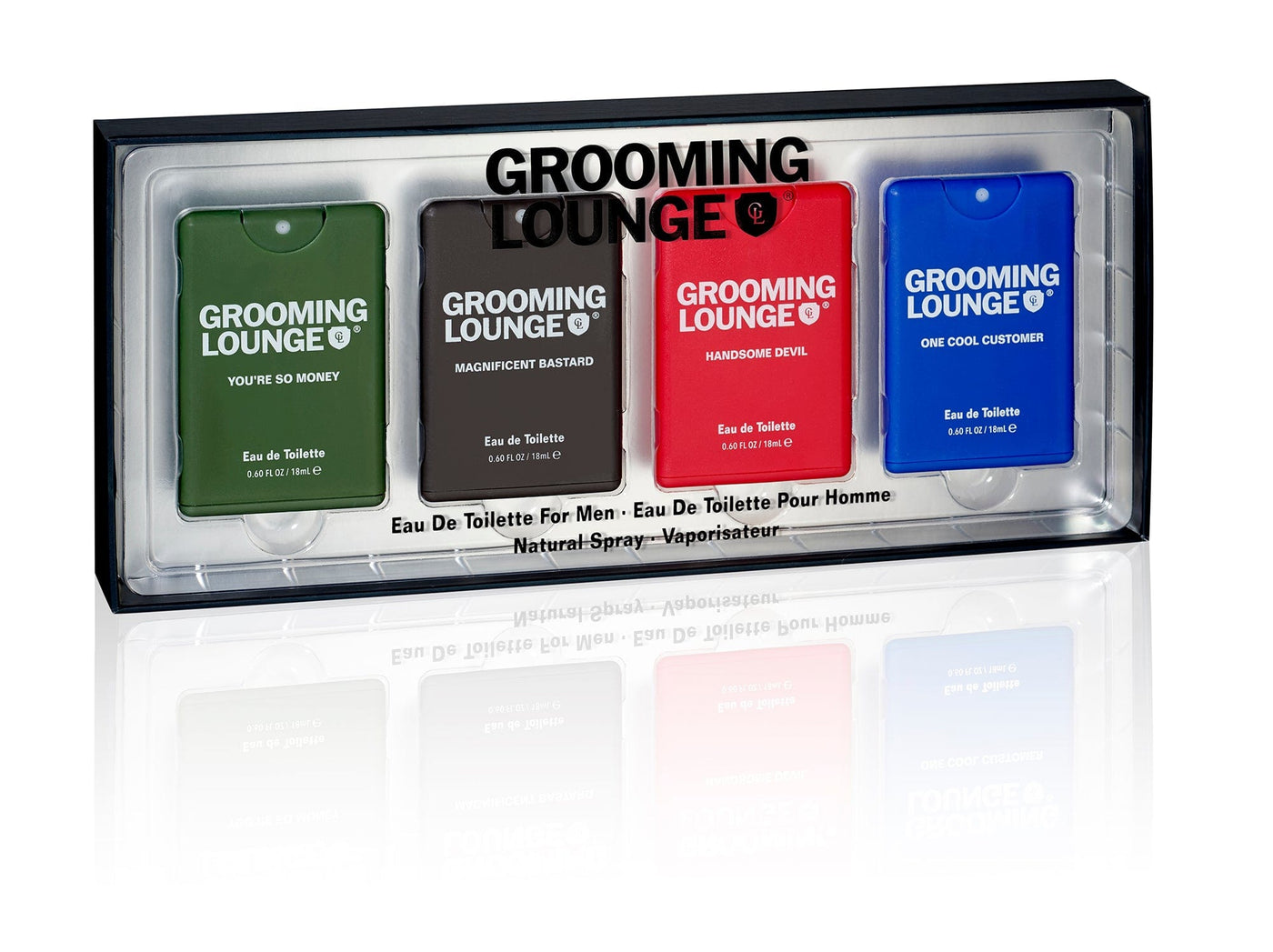 Grooming Lounge Men's Fragrances - 4-Piece Pocket Spray Gift Set by Grooming Lounge