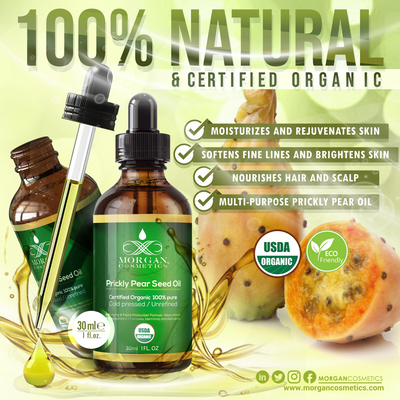 Organic Prickly Pear Seed Oil 1 oz by Morgan Cosmetics