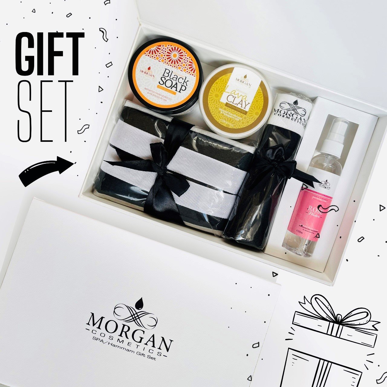 Moroccan Hammam/SPA Gift Set by Morgan Cosmetics