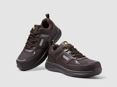 FitVille Men's Low-top SteelCore Work Shoes by FitVille
