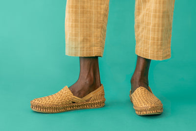 Woven Shoe in Honey + Stripes by Mohinders