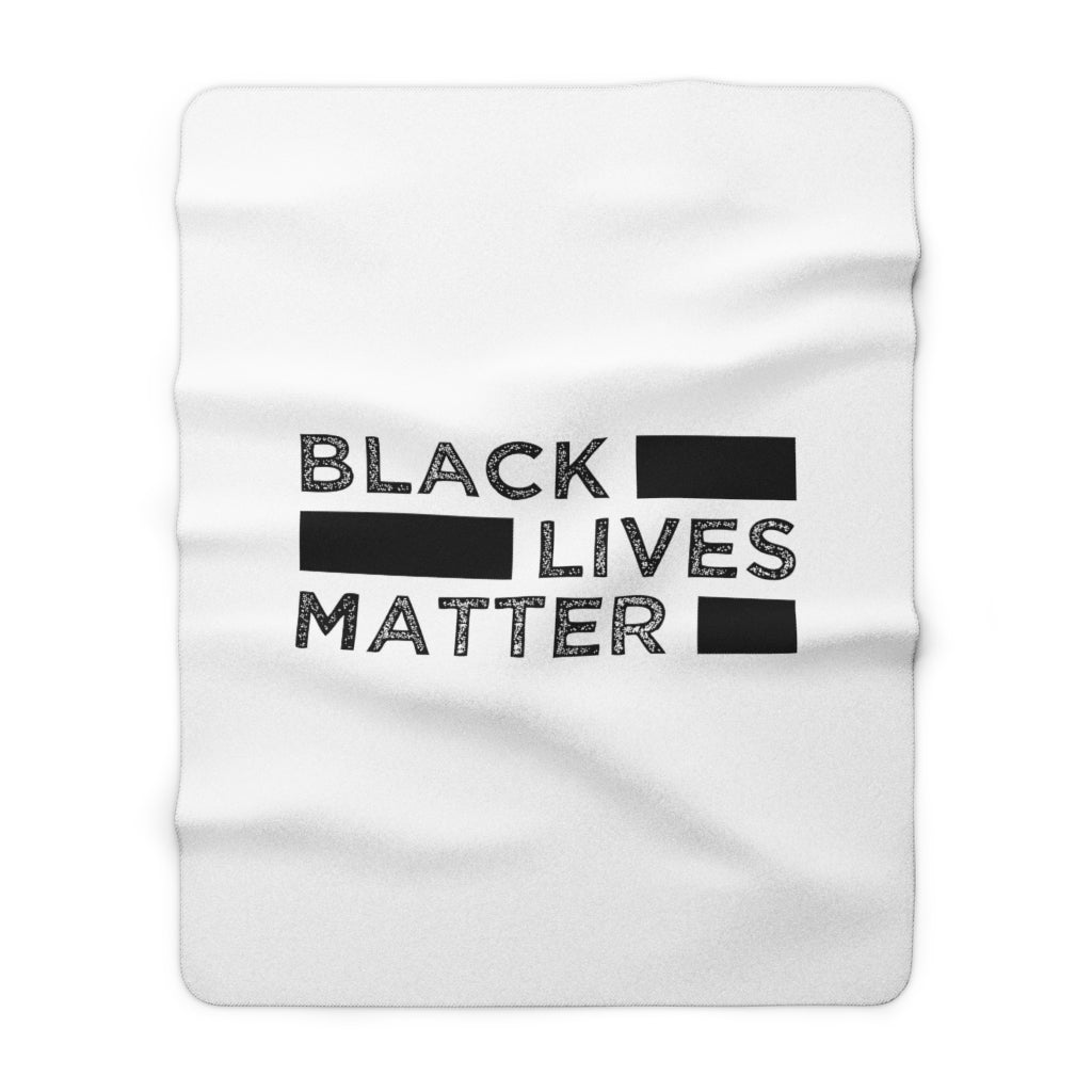 Black Lives Matter Sherpa Fleece Blanket