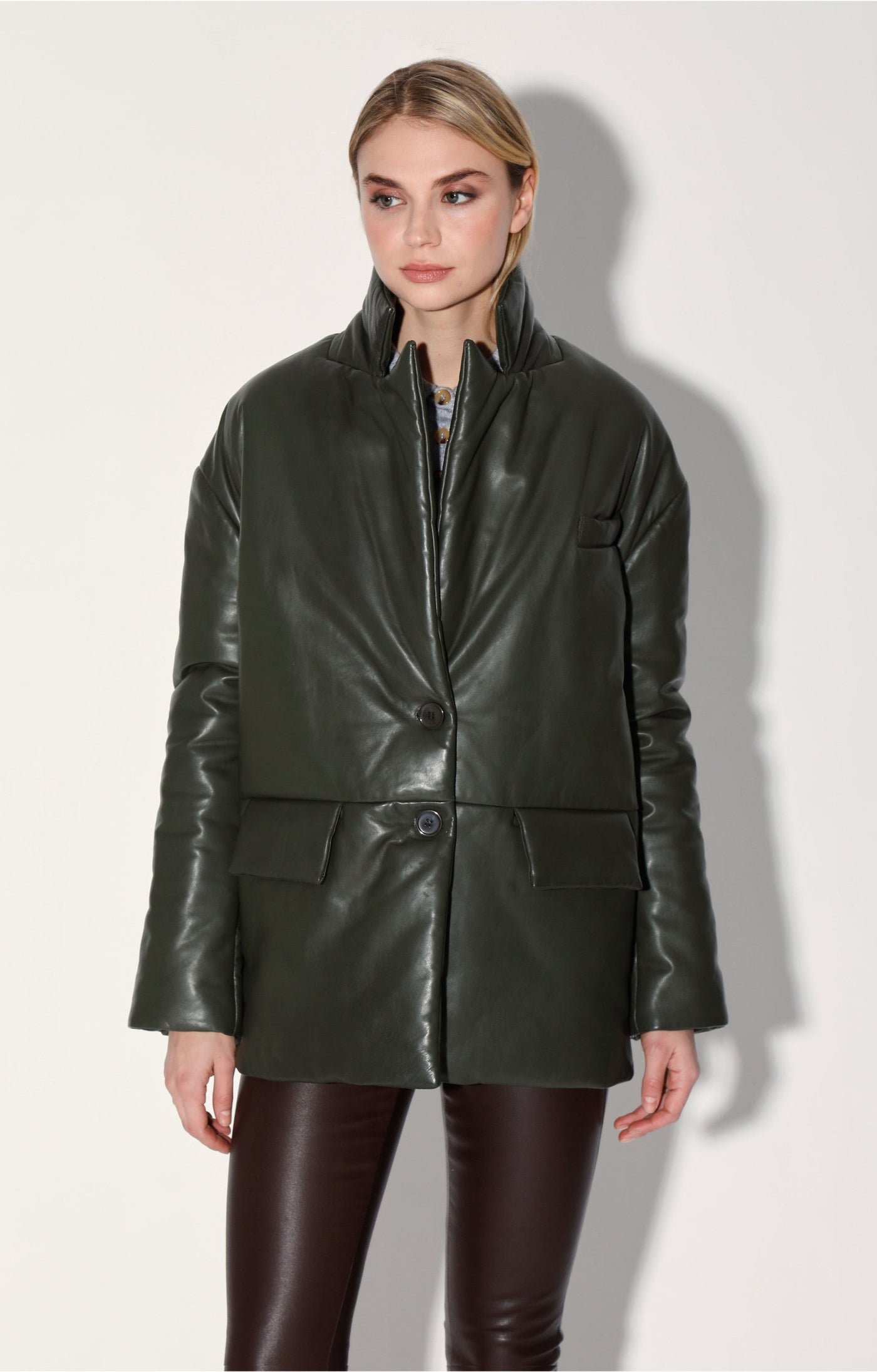 Camille Blazer, Basil - Leather by Walter Baker