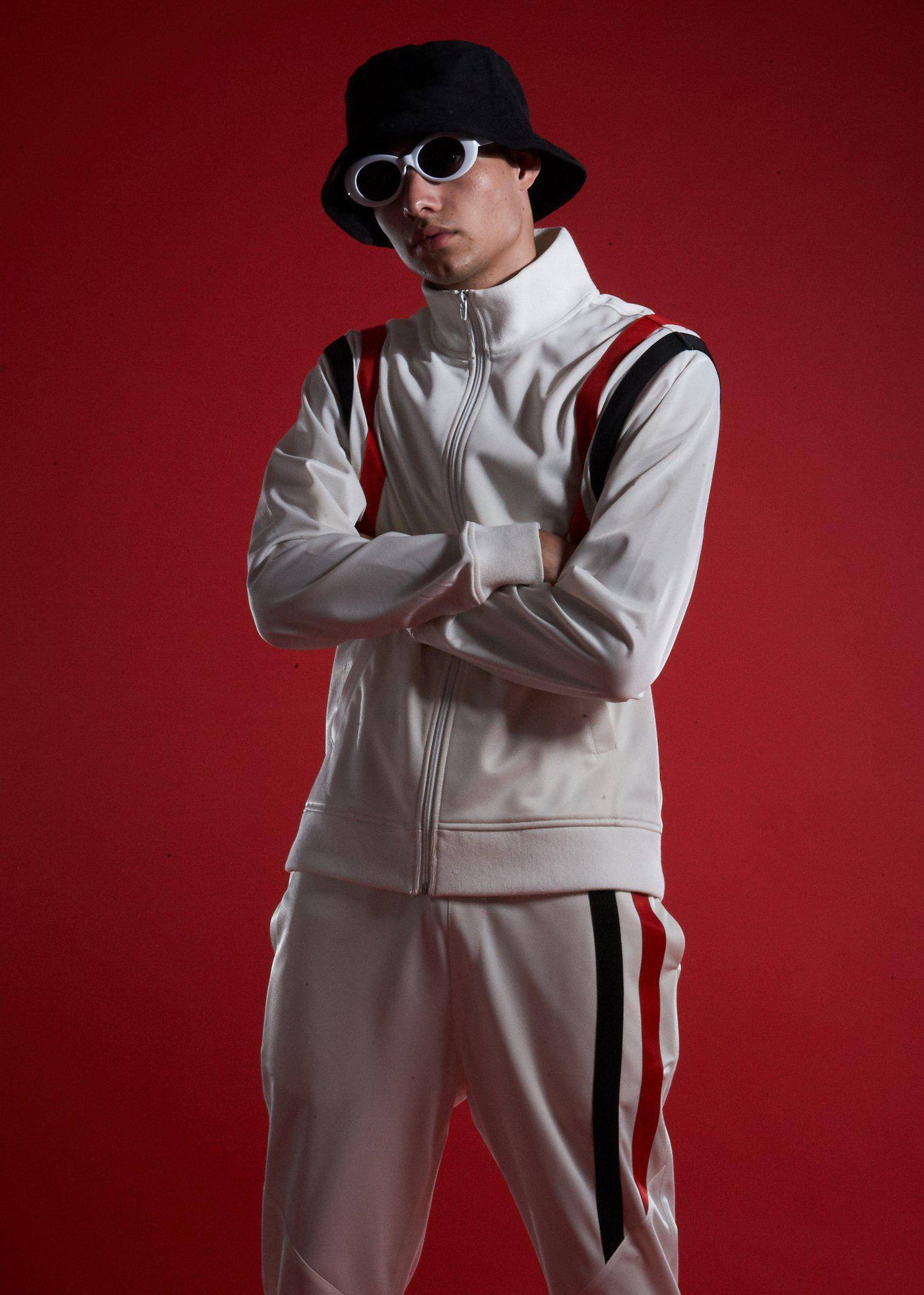 Blank State Men's Track Jacket in White by Shop at Konus