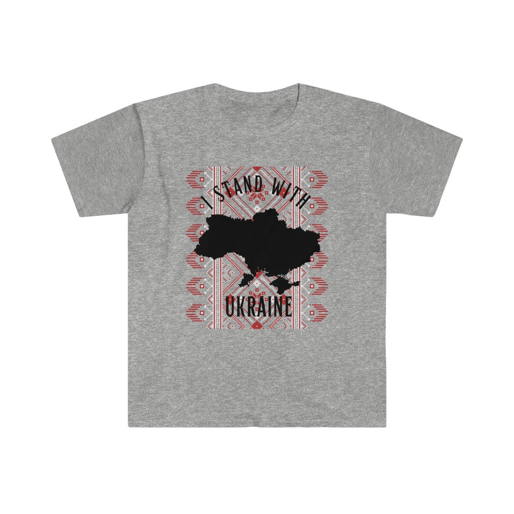 'I Stand With Ukraine' With Vishivanka Unisex Softstyle T-Shirt
