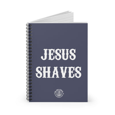Jesus Shaves Spiral Notebook - Ruled Line