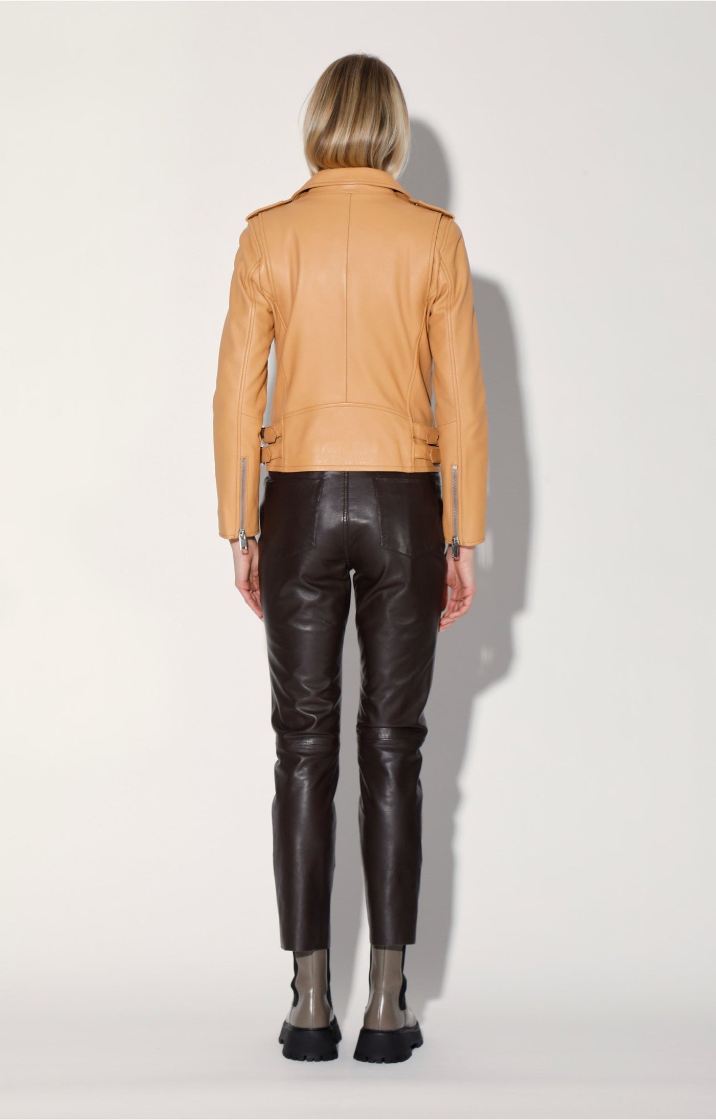 Liz Jacket, Macaroon - Leather by Walter Baker