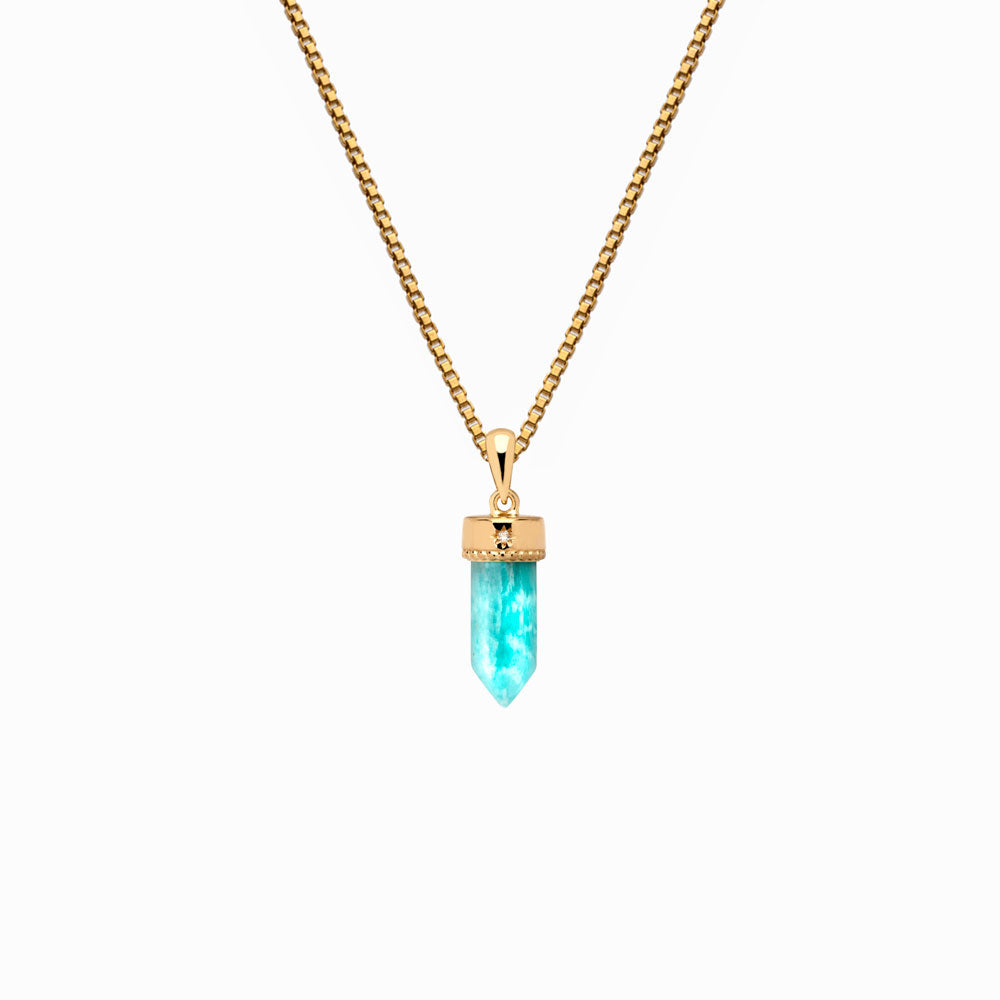 Amazonite Amulet Necklace by Awe Inspired