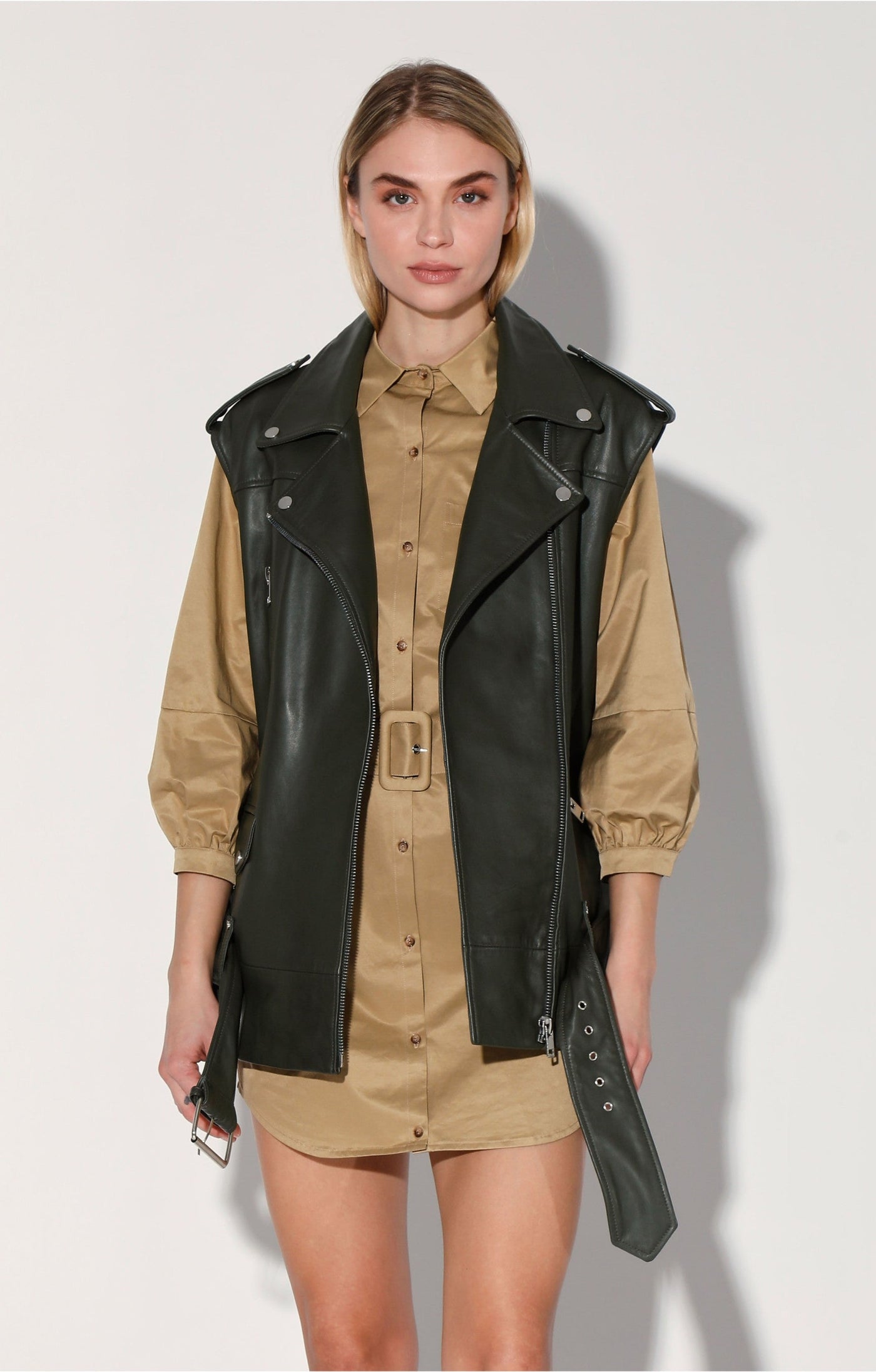 Edie Vest, Basil - Leather by Walter Baker