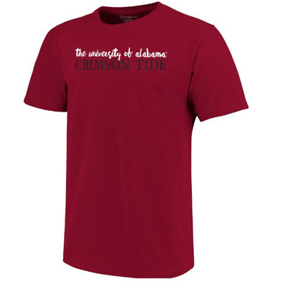 Alabama Crimson Tide Gameday Frisbee Basic Short Sleeve T-Shirt by Southern Sportz Store