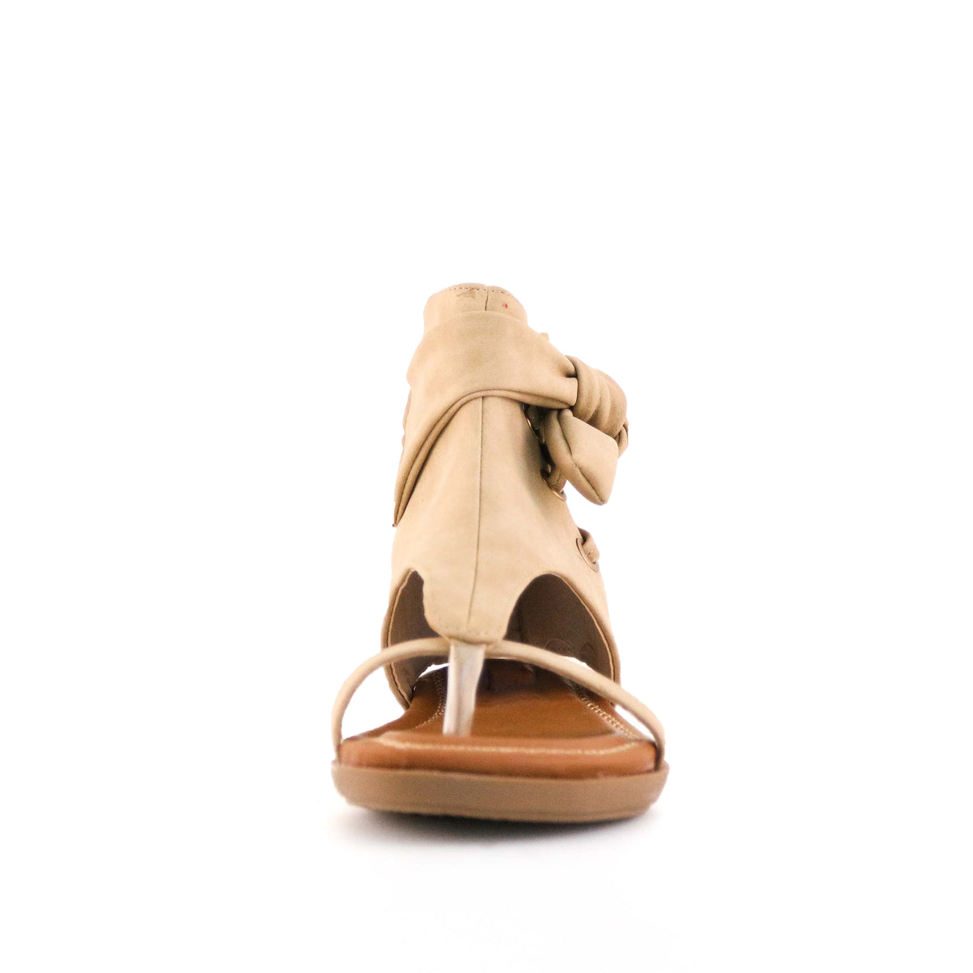 Women's Chi Lace Detail Gladiator Sandal Natural by Nest Shoes