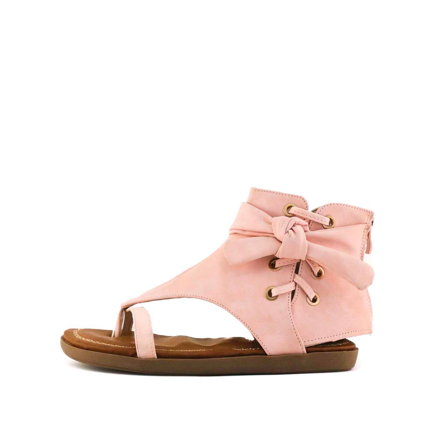 Women's Chi Lace Detail Gladiator Sandal Peach by Nest Shoes