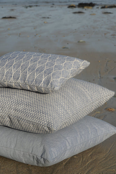 Coastal Breeze Indigo Outdoor Pillow by Anaya