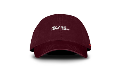 Maroon Embroidered Cotton-Twill Adjustable Baseball Cap by Del Toro Shoes