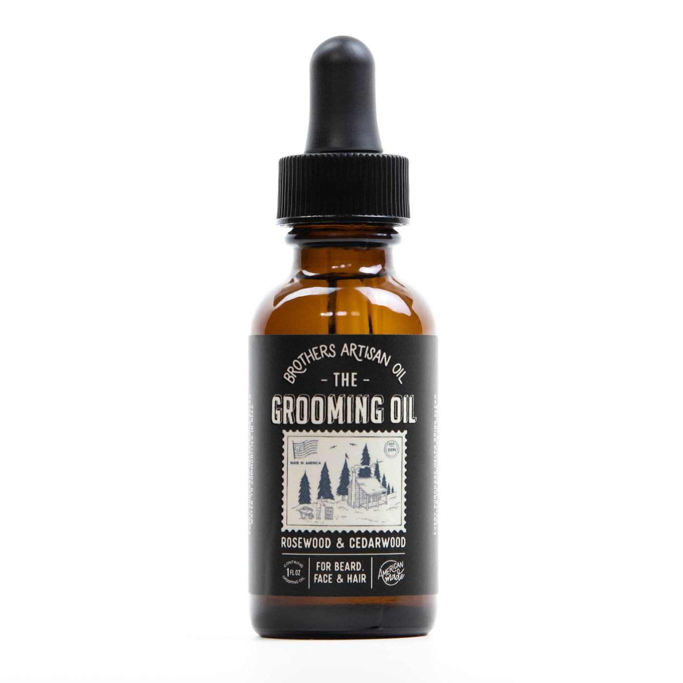 The Grooming Oil: Rosewood & Cedarwood by Brothers Artisan Oil