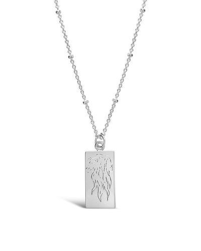SHINE by Sterling Forever Strength Tarot Card Pendant Necklace by Sterling Forever