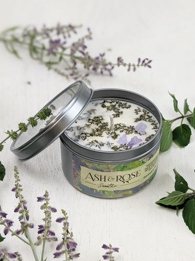 Sooothe Lavender Mint Soy Candle by Ash & Rose