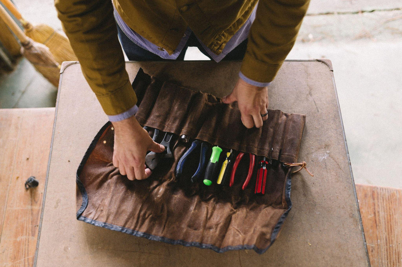 The Orville Waxed Canvas Tool Roll by Sturdy Brothers