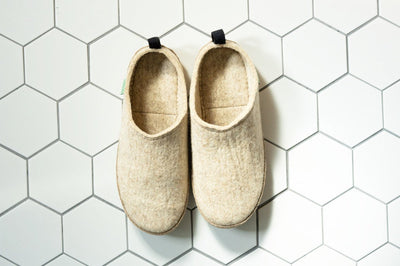 All Natural Slides - Oatmeal - Women's by Kyrgies