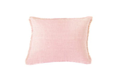 Pink So Soft Linen Pillow by Anaya
