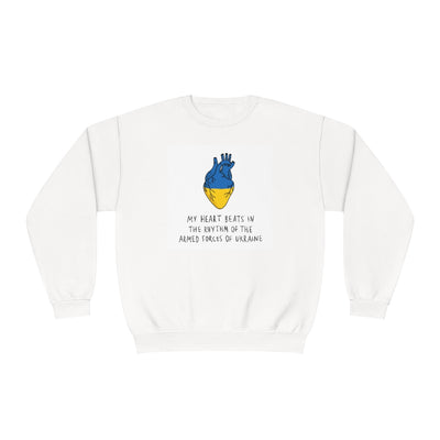 The Heart Beats Unisex Crewneck Sweatshirt