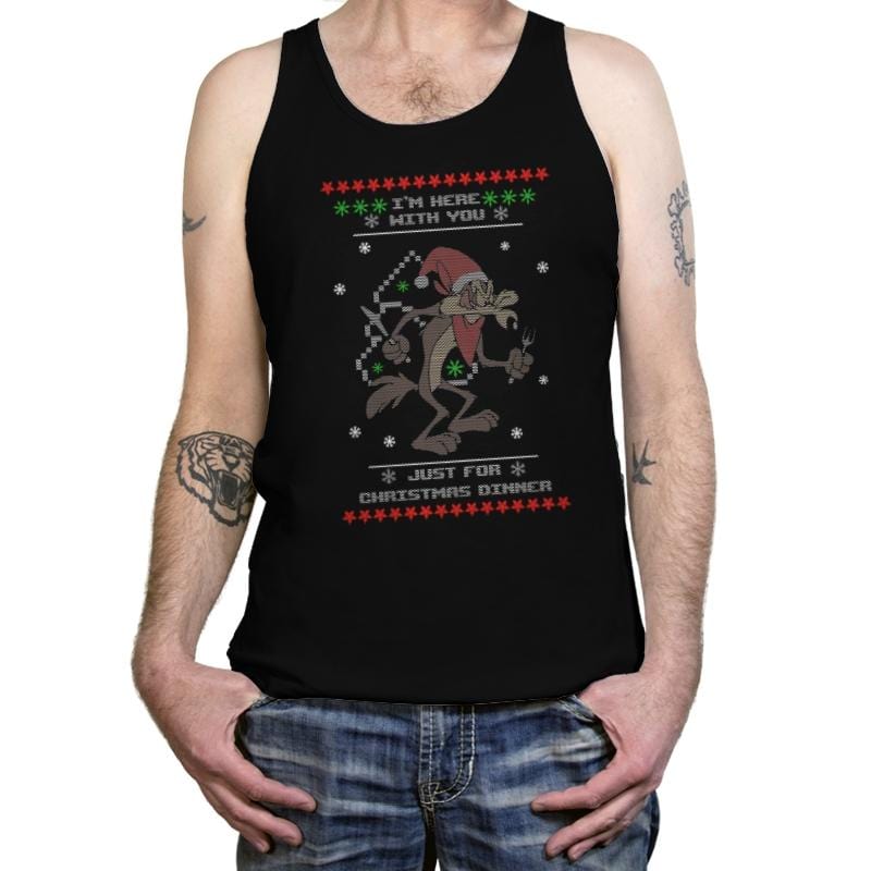 Christmas Dinner - Ugly Holiday - Tanktop by RIPT Apparel