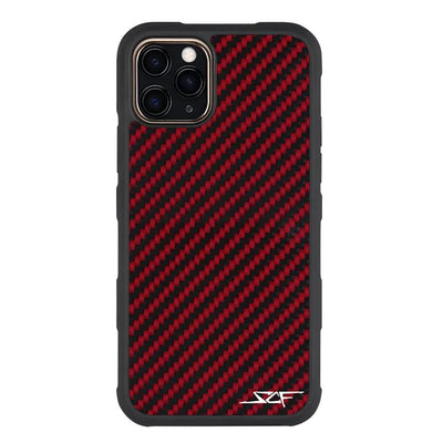 iPhone 11 Pro Red Carbon Fiber Case | ARMOR Series by Simply Carbon Fiber