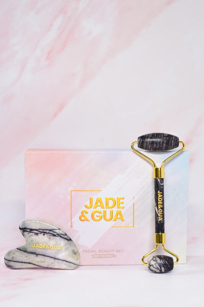 Pablo Picasso Jade Roller & Gua Sha Set by Jade and Gua