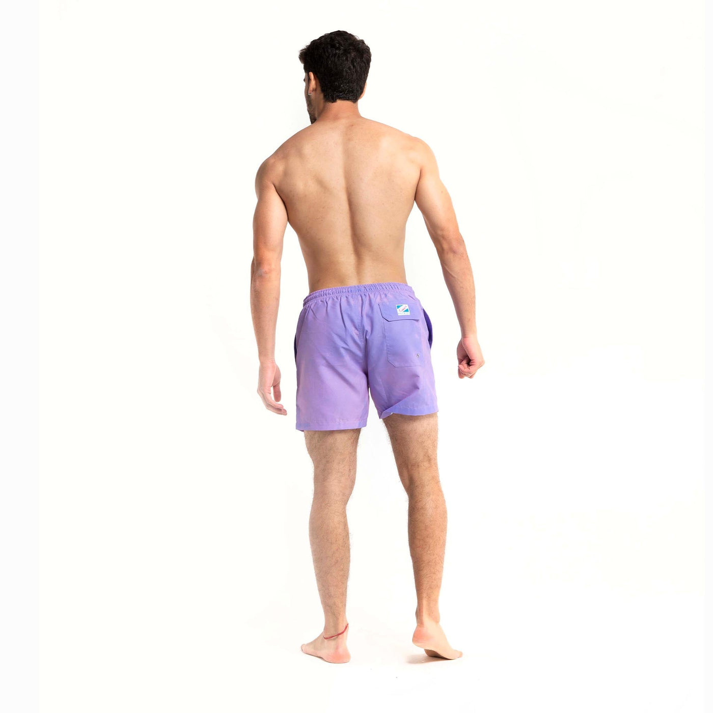 Pink to Purple - 5" Swim Trunks + Color Changing by Bermies Swimwear