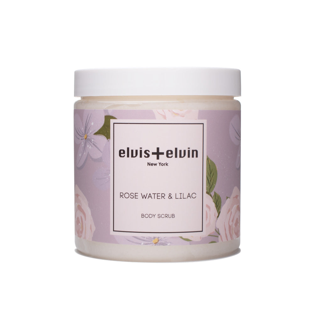 Body Scrub - Rose Water & Lilac by elvis+elvin