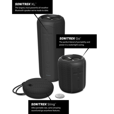 Sonitrek Go Smart Bluetooth 5 Portable Wireless Waterproof Speaker - Free Shipping by Mifo USA - The World's Most Advanced Wireless Earbuds for Active Movers - O5, O7